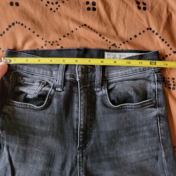 VGUC Rag & Bone Lenox High Waist Ankle Skinny Black 24 - Picture 12 of 14